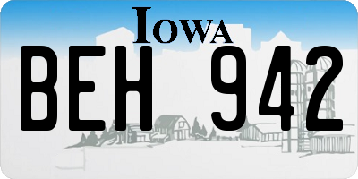 IA license plate BEH942