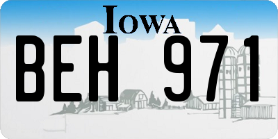 IA license plate BEH971