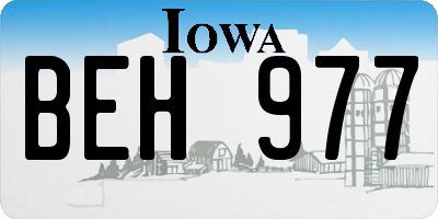 IA license plate BEH977