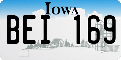 IA license plate BEI169
