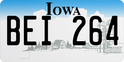 IA license plate BEI264