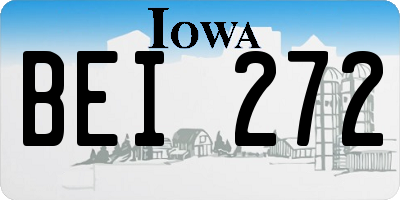IA license plate BEI272