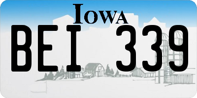 IA license plate BEI339