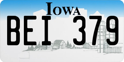 IA license plate BEI379