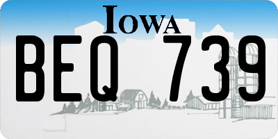 IA license plate BEQ739