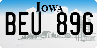 IA license plate BEU896