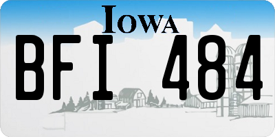 IA license plate BFI484