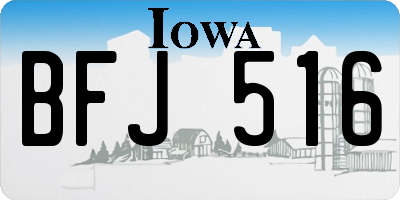 IA license plate BFJ516