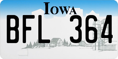 IA license plate BFL364