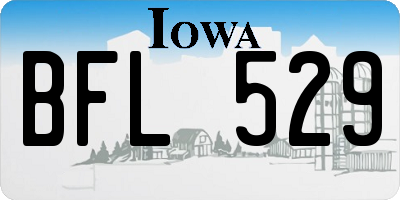 IA license plate BFL529