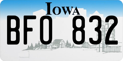 IA license plate BFO832