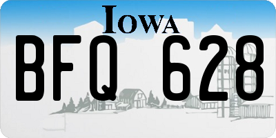 IA license plate BFQ628