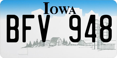 IA license plate BFV948