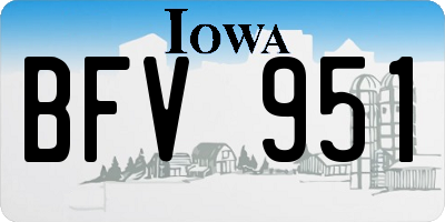 IA license plate BFV951