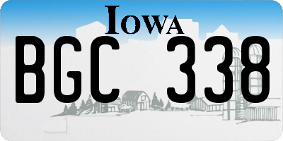 IA license plate BGC338