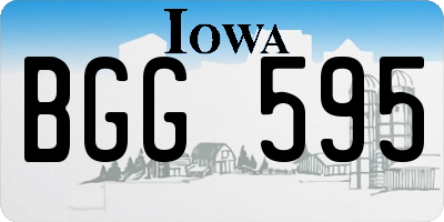 IA license plate BGG595