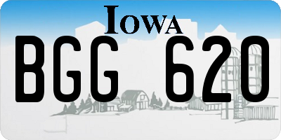 IA license plate BGG620