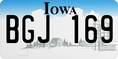 IA license plate BGJ169