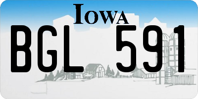 IA license plate BGL591
