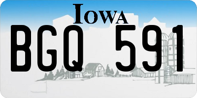 IA license plate BGQ591