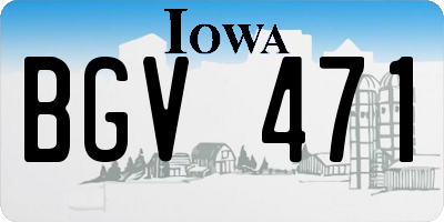 IA license plate BGV471
