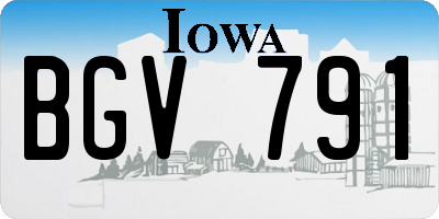 IA license plate BGV791