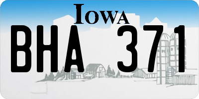 IA license plate BHA371