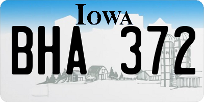 IA license plate BHA372