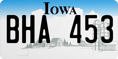 IA license plate BHA453