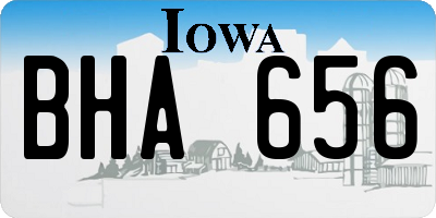 IA license plate BHA656