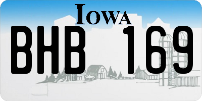 IA license plate BHB169