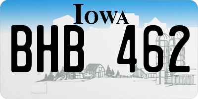 IA license plate BHB462
