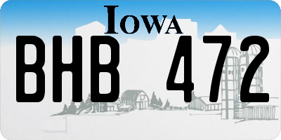 IA license plate BHB472