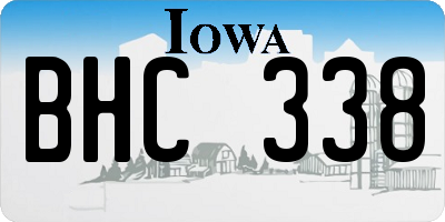 IA license plate BHC338
