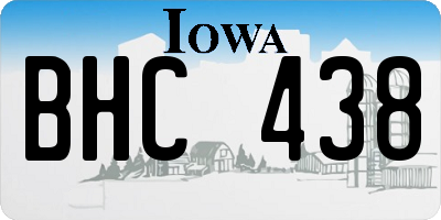 IA license plate BHC438