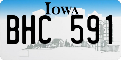 IA license plate BHC591