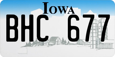 IA license plate BHC677