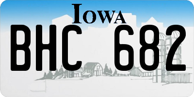 IA license plate BHC682