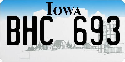 IA license plate BHC693