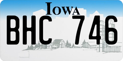 IA license plate BHC746
