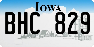 IA license plate BHC829