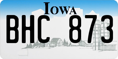 IA license plate BHC873