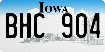 IA license plate BHC904