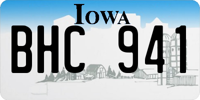 IA license plate BHC941
