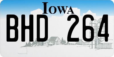 IA license plate BHD264