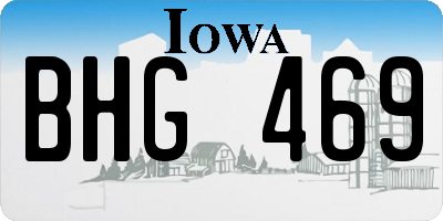 IA license plate BHG469