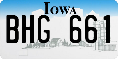 IA license plate BHG661