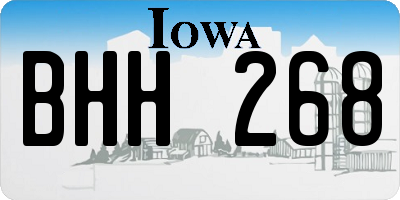 IA license plate BHH268