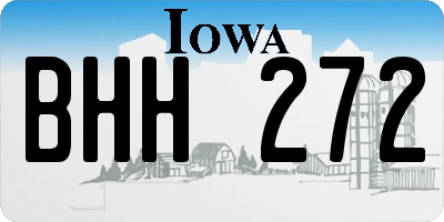 IA license plate BHH272