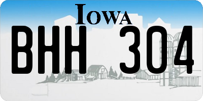 IA license plate BHH304